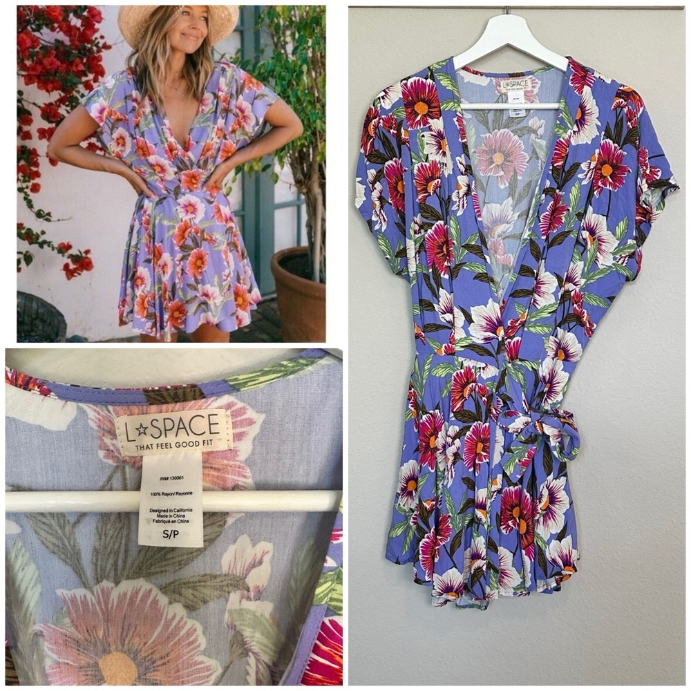 L*Space Sunshine Feels Lost in Ibiza Floral Wrap Dress